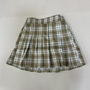 Brand new with tags O.Vianca plaid pleated mini skirt